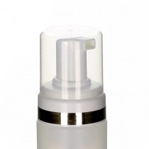 Foam Pump 100ml white & gold ring