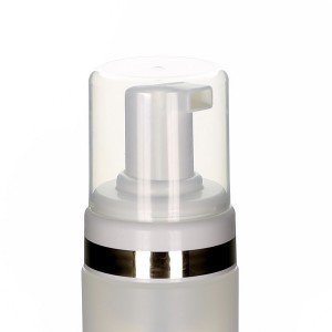 Foam Pump 200ml white & gold ring