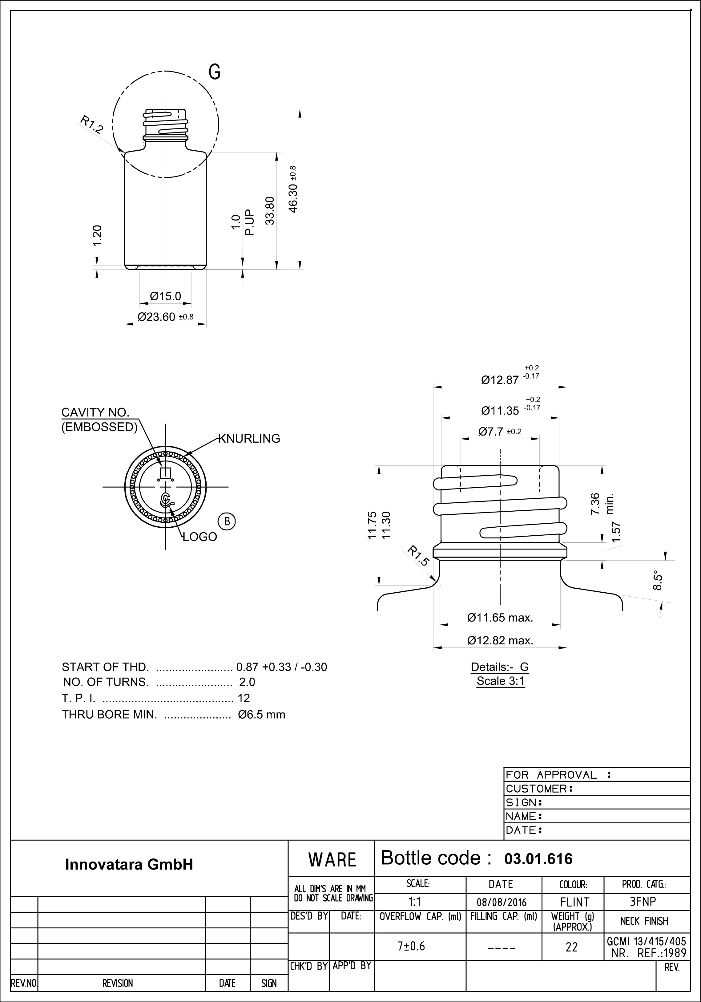Technische Zeichnung / Technical drawing